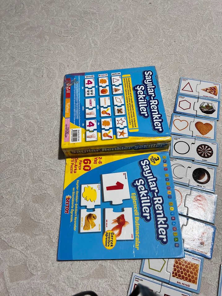 Çok Renkli Eğitici Hafıza Kartları - Görsel 5