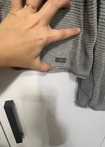 Gri erkek Triko Uzun Kollu Kazak ltb - Görsel 3