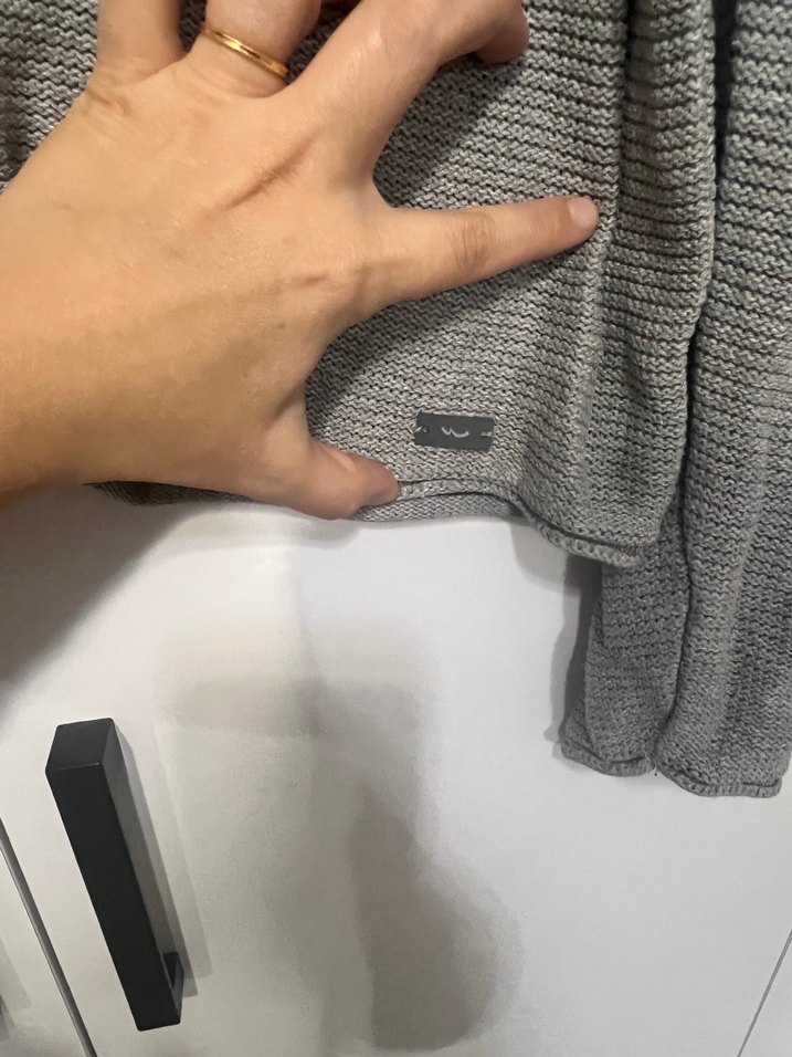 Gri erkek  Triko Uzun Kollu Kazak ltb - Görsel 3