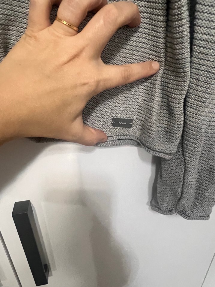 Gri erkek  Triko Uzun Kollu Kazak ltb - Görsel 2