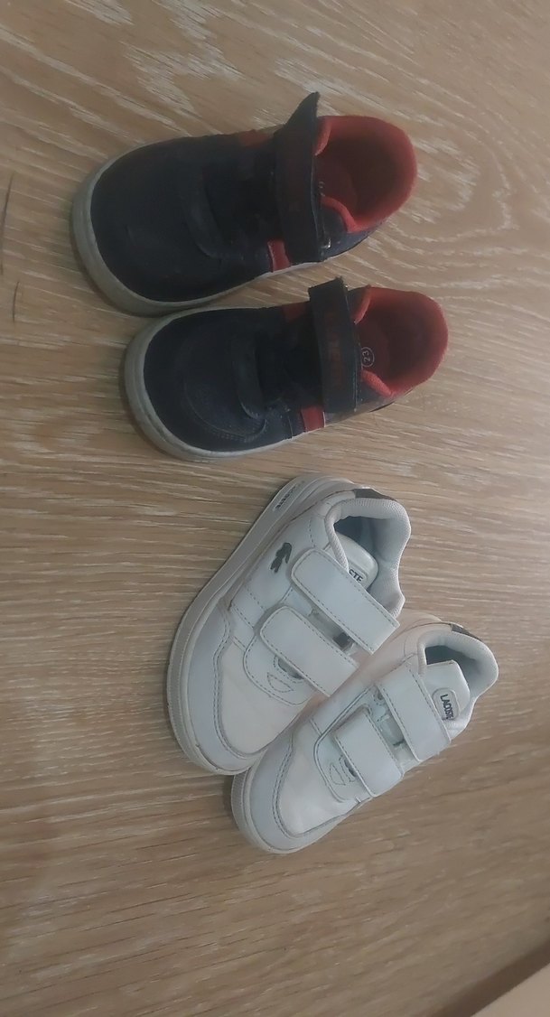 Beyaz Erkek Çocuk Sneakers Velcro Bantlı - Görsel 4