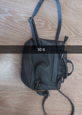 Coach Tokalı Siyah Deri Goth Çanta