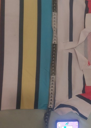 Çizgili Midi Kadın Elbise - Görsel 5