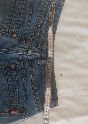 Erkek Kemerli Kısa Denim Jean Şort - Görsel 7