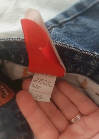 Erkek Kemerli Kısa Denim Jean Şort - Görsel 8