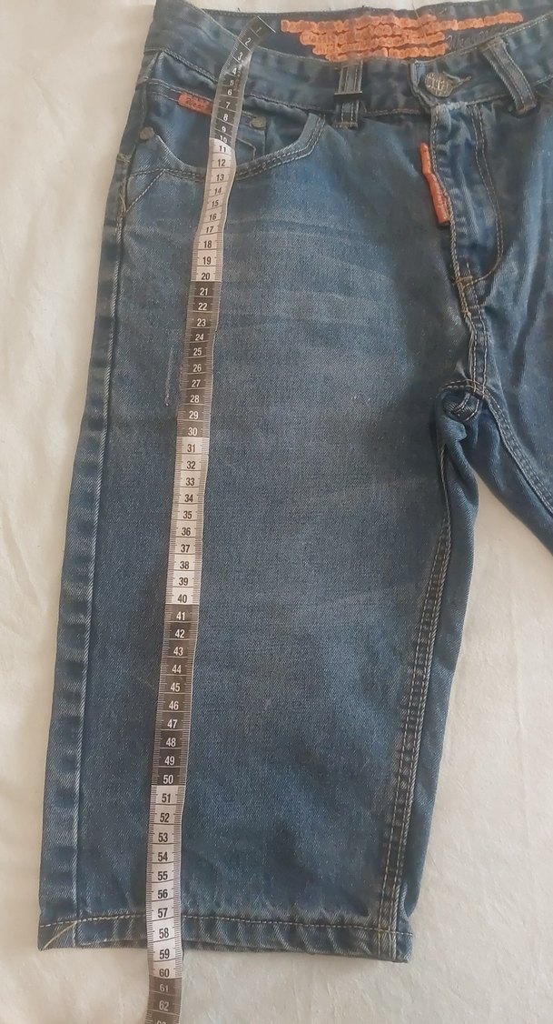 Erkek Kemerli Kısa Denim Jean Şort - Görsel 3