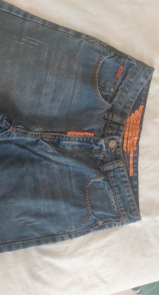 Erkek Kemerli Kısa Denim Jean Şort - Görsel 5