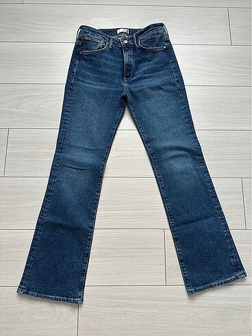MAVİ ORTA BEL FLARE JEAN