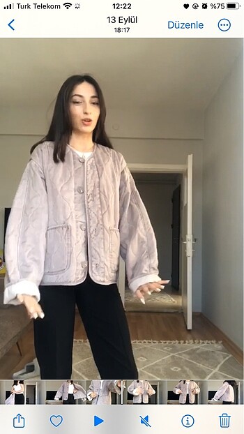 s Beden mor Renk Zara Ceket