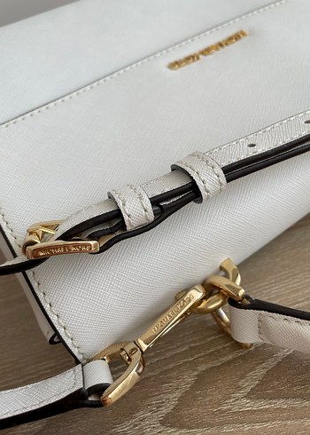 Michael Kors Ava Beyaz Deri Kadın Çanta - Görsel 7