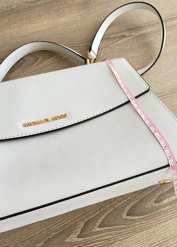 Michael Kors Ava Beyaz Deri Kadın Çanta - Görsel 4