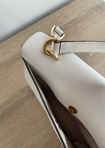 Michael Kors Ava Beyaz Deri Kadın Çanta - Görsel 6