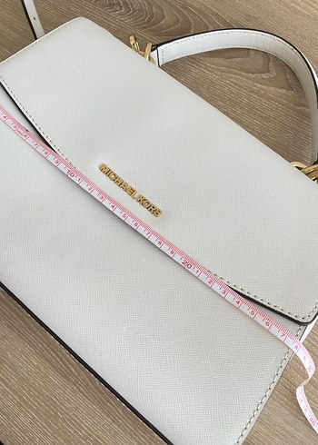 Michael Kors Ava Beyaz Deri Kadın Çanta - Görsel 3