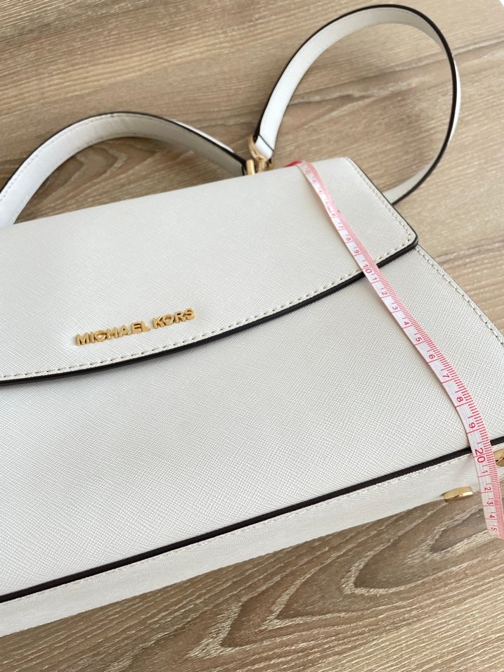 Michael Kors Ava Beyaz Deri Kadın Çanta - Görsel 4