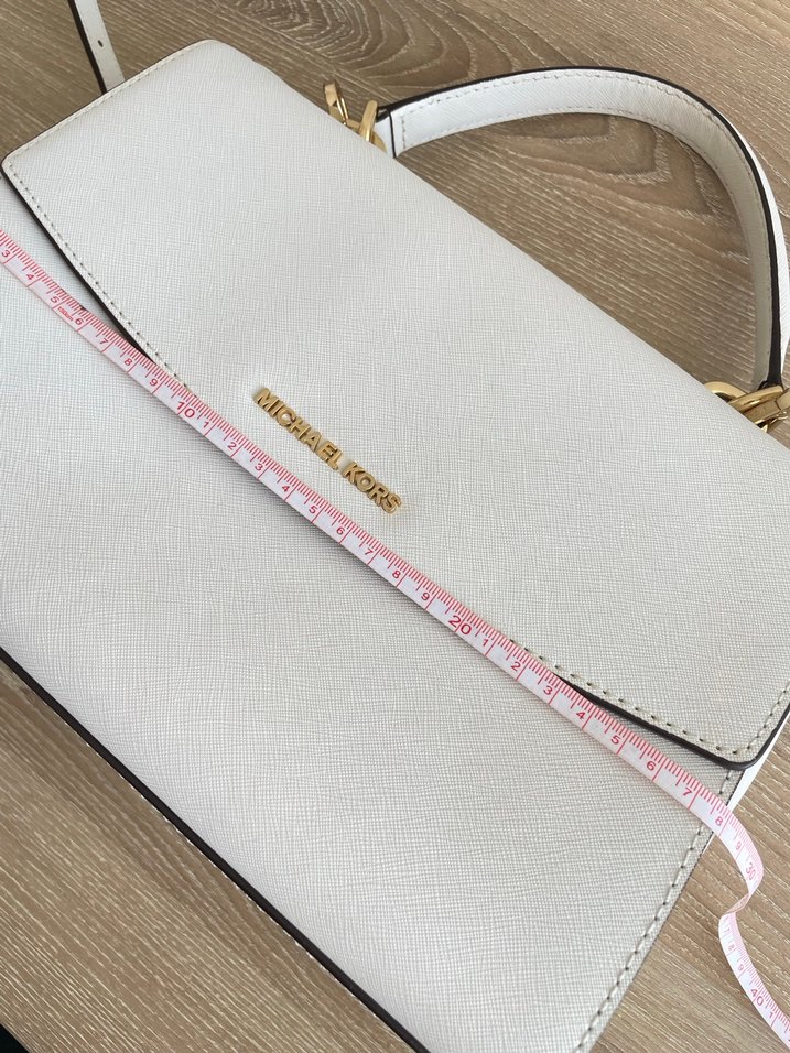 Michael Kors Ava Beyaz Deri Kadın Çanta - Görsel 3