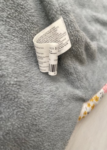 Mango Orijinal Çiçek Desenli Kapüşonlu Kız Mont - Görsel 7