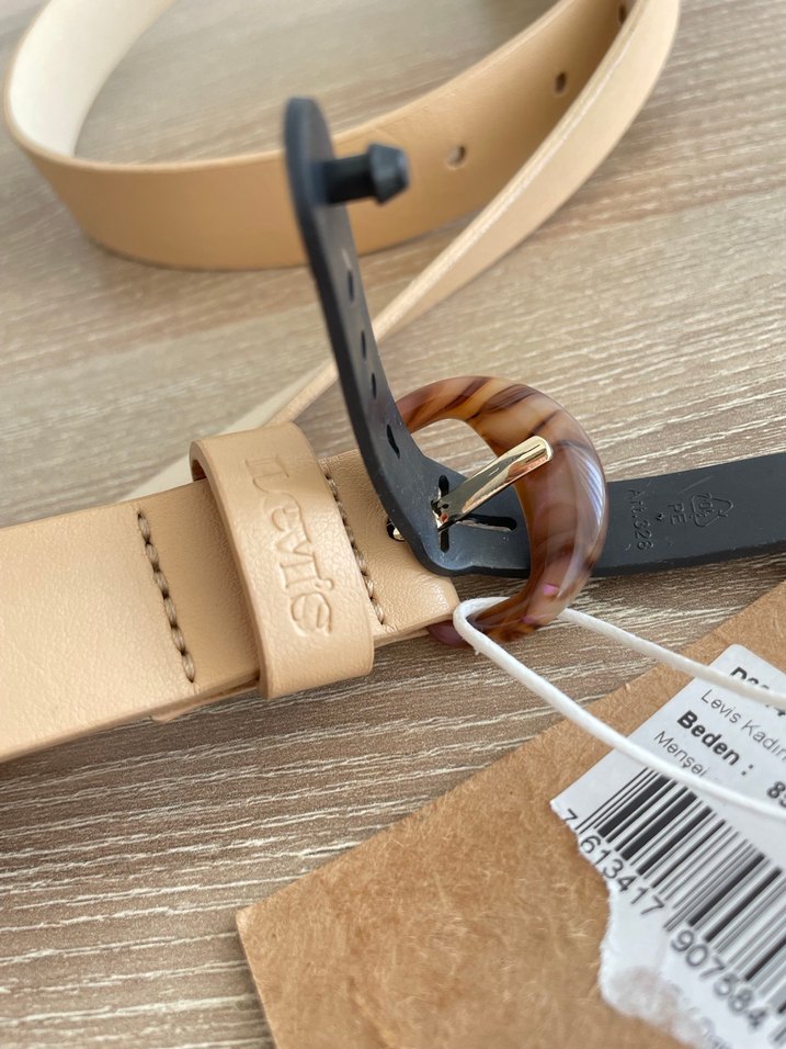 Levi's Bej Deri Kemer - Görsel 3