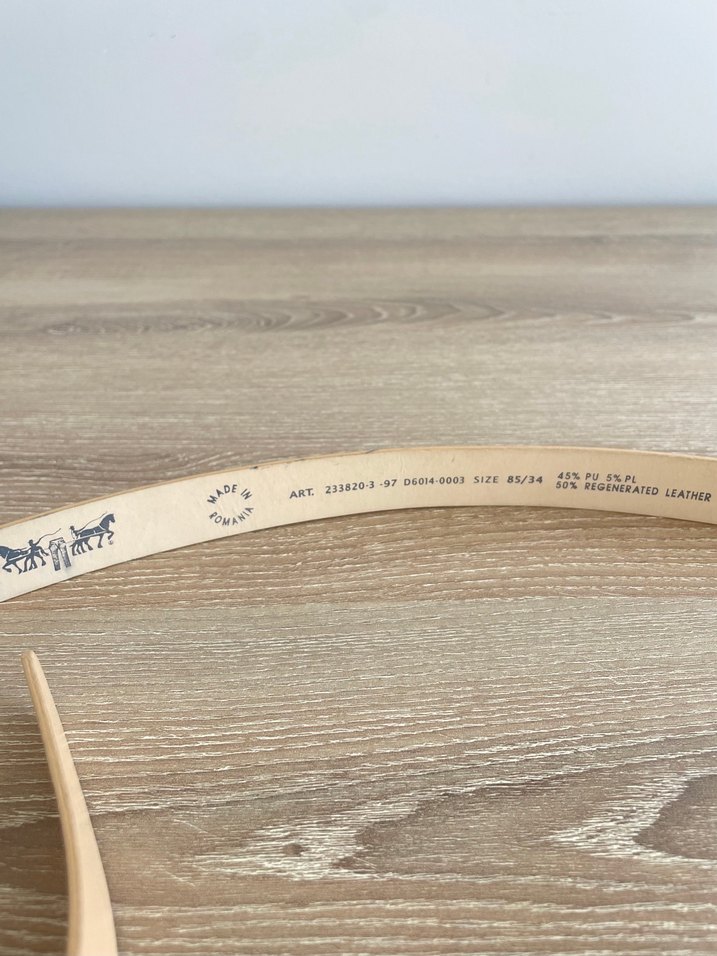 Levi's Bej Deri Kemer - Görsel 4