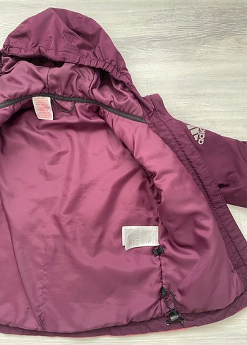 Adidas Kız Çocuk Mor-Pembe Fermuarlı Mont - Görsel 7