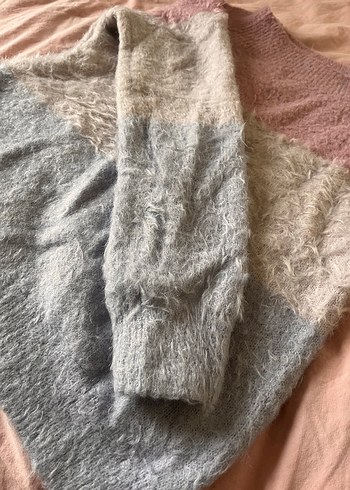 Bohem Çok Renkli Örgü Kadın Kazak - Görsel 3