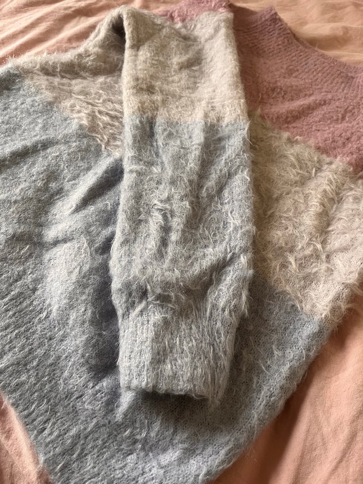 Bohem Çok Renkli Örgü Kadın Kazak - Görsel 3