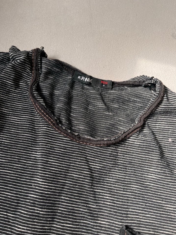 Gri Erkek Kısa Kollu Salaş Tişört - Görsel 3