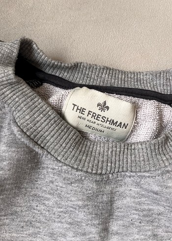 Gri Erkek Bisiklet Yaka Triko Sweatshirt - Görsel 3