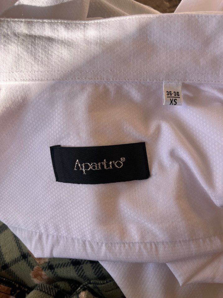 Düğmeli Beyaz Keten Erkek Gömlek - Görsel 3