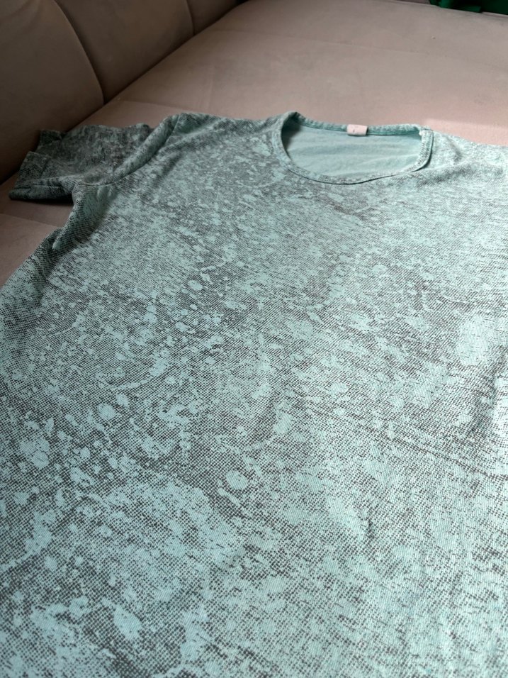 Turkuaz Kısa Kollu Erkek Tişört - Görsel 2