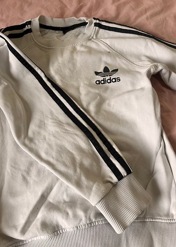 Adidas Beyaz Kadın Sweatshirt - Görsel 2