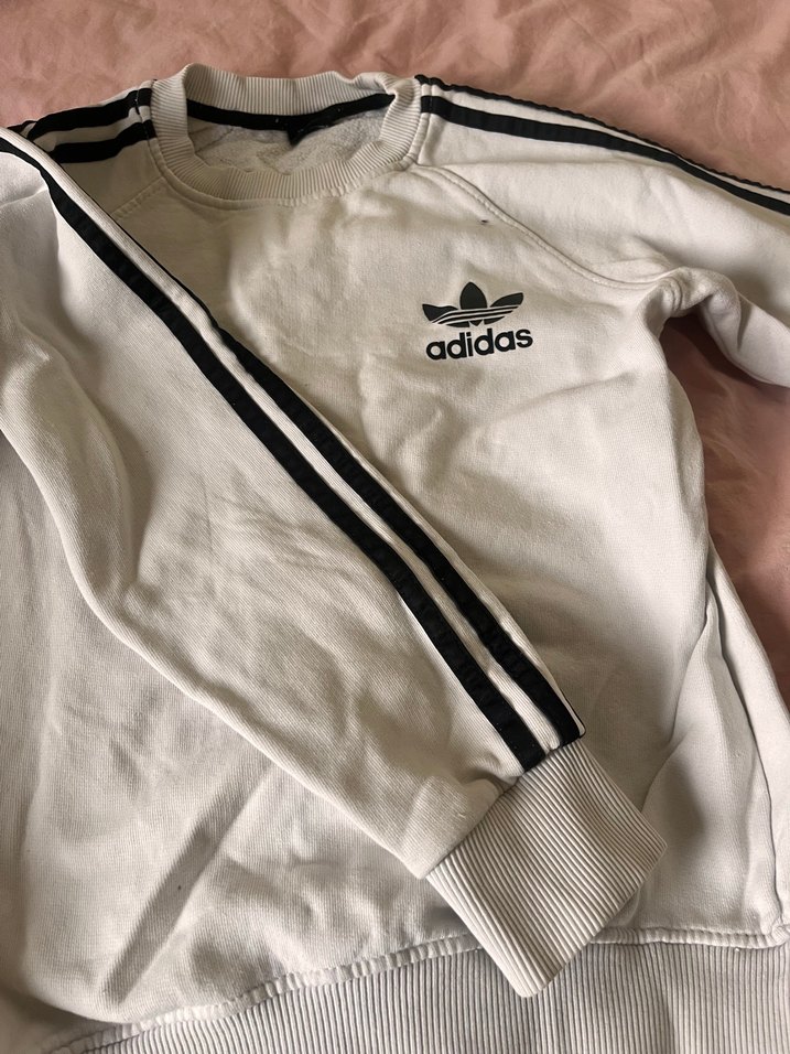 Adidas Beyaz Kadın Sweatshirt - Görsel 2