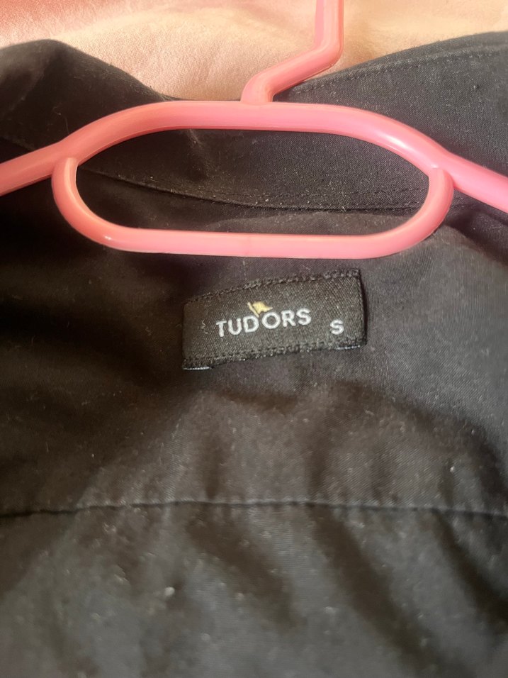 Düğmeli Siyah Uzun Kollu Gömlek - Görsel 2