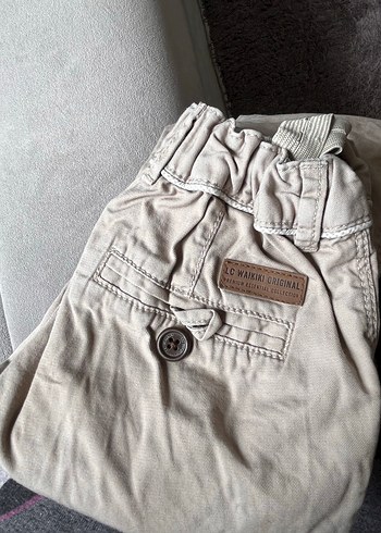 Bej Erkek Çocuk Keten Pantolon - Görsel 4