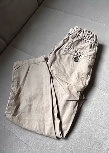 Bej Erkek Çocuk Keten Pantolon - Görsel 2
