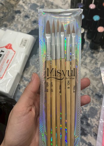 Bej Tırnak  Fırça Seti - Görsel 2