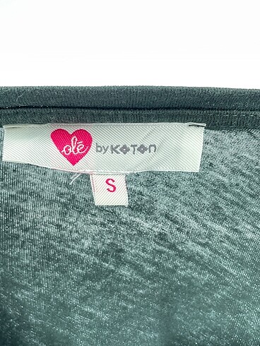 s Beden yeşil Renk Koton T-shirt %70 İndirimli.