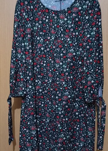 Çiçek Desenli Mango Elbise - Görsel 4