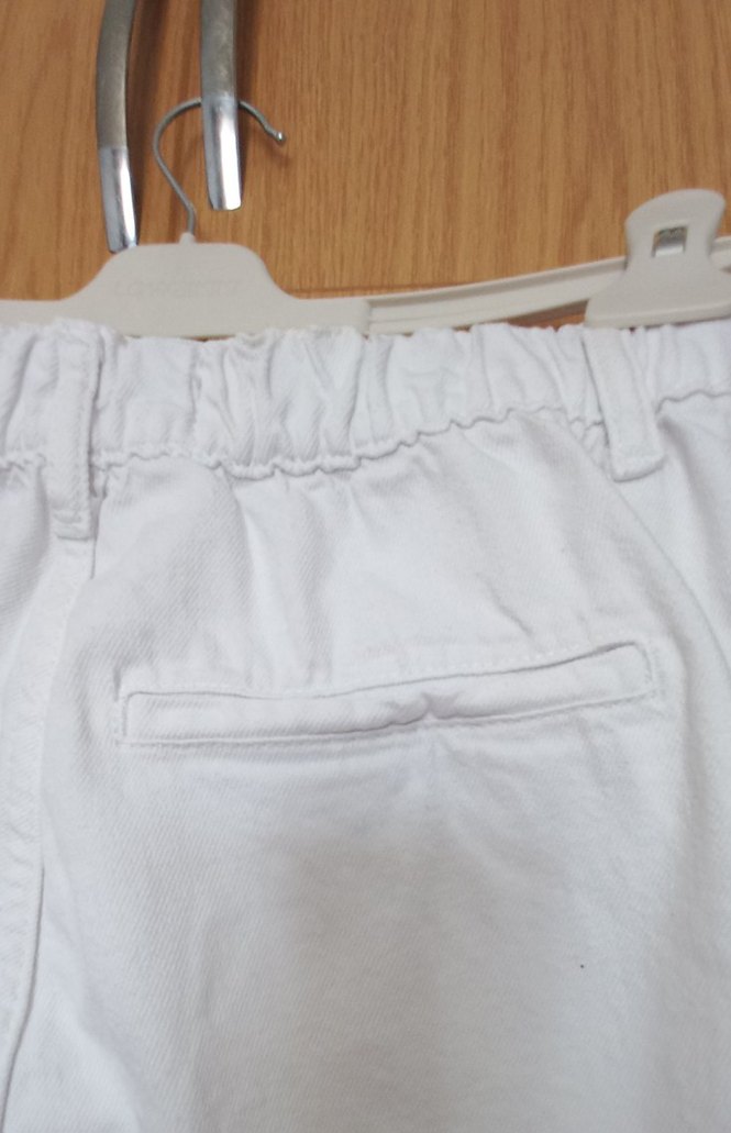 Beyaz Kadın Mini jean Şort - Görsel 3