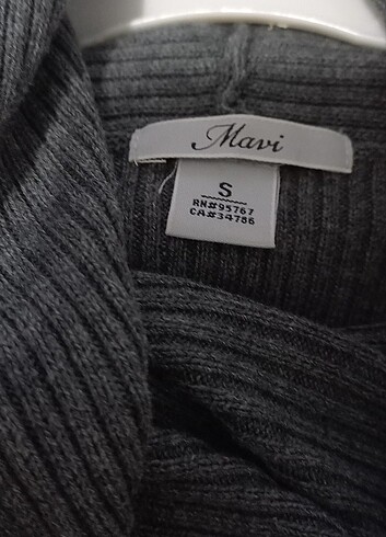 Mavi triko elbise - Görsel 7