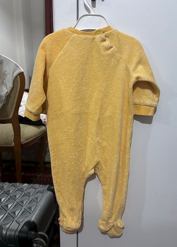 6 Ay Beden sarı Renk Winnie the pooh bebek tulum