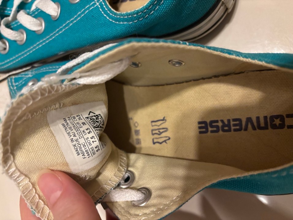 Mavi Converse Düz Tabanlı Kadın Spor Ayakkabı - Görsel 3