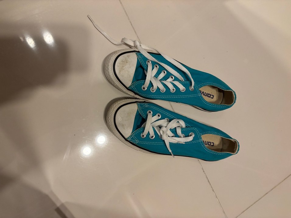 Mavi Converse Düz Tabanlı Kadın Spor Ayakkabı - Görsel 2