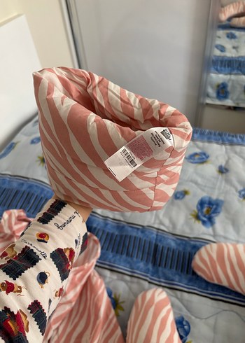 Pembe Zebra Desenli Emzirme Seti - Görsel 5