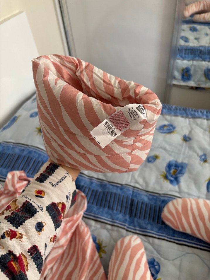 Pembe Zebra Desenli Emzirme Seti - Görsel 5