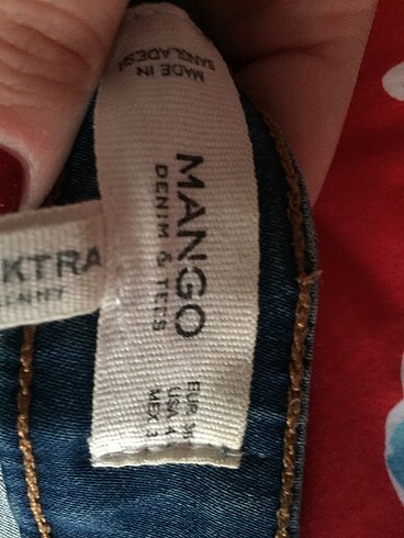 36 Beden lacivert Renk Mango skinny jean kot pantolon