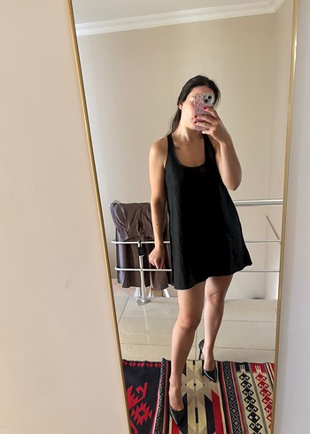 Zara Siyah Mini Elbise