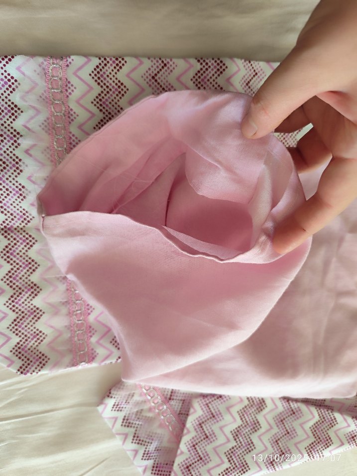 Pembe Nakışlı Renkli Yastık Kılıfı - Görsel 5