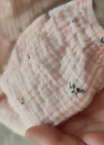 Pembe Nakışlı Bebek Kız Takımı Uzun Kollu - Görsel 7