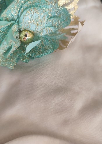 Beyaz Nakışlı Dantel Kız Elbisesi - Görsel 4