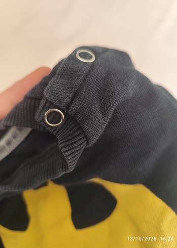 Sarı Baskılı Uzun Kollu Bebek Takımı - Görsel 5